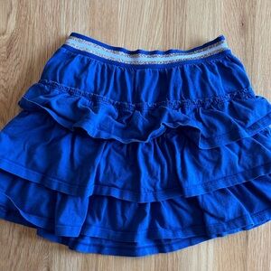 Mini Boden Blue Layered Skirt with Glitter Band